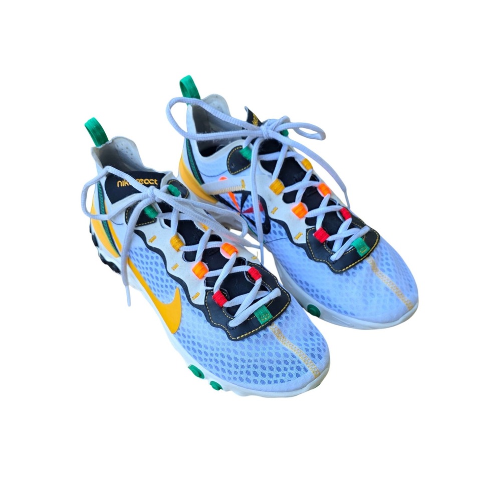 Nike React Element 55 Sneakers Men's Size 9 Sunburst University Gold CK9288-100